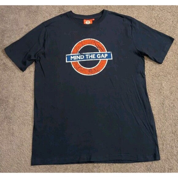 London Underground Mind the Gap Official Licensed T-Shirt Men's 2XL - Picture 1 of 5